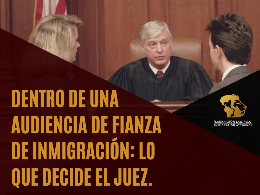 Fianzas de Inmigración - lo que decide el juez - Laura Leon Law